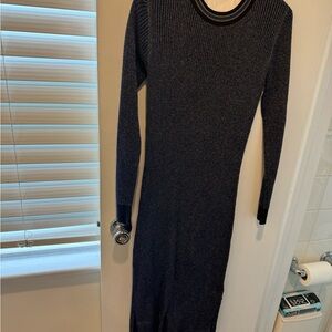 Blue Sparkle Knit Dress